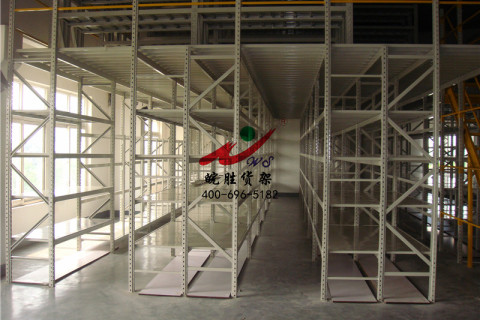 XX外贸进出口汽车配件有限公司 4S货架 阁楼货架